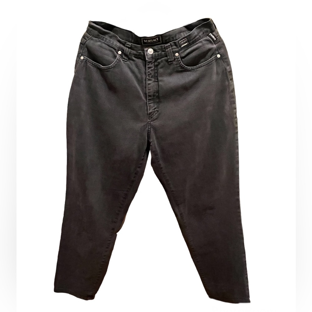 Vintage Authentic Versace Couture Jeans - Black Very Rare